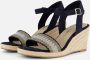 Tamaris Espadrilles blauw Textiel Dames - Thumbnail 1