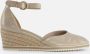 Tamaris Gouden Champagne Leren Espadrille met Klittenband Yellow Dames - Thumbnail 2
