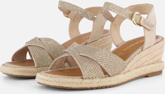 Tamaris Slippers plateau zomerschoen pantoffels in monochrome look