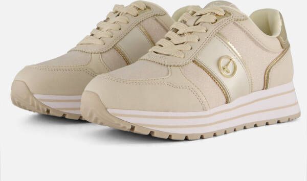 Tamaris Plateausneakers plateau vrijetijdsschoen lage schoen veterschoen in materiaalmix - Foto 6