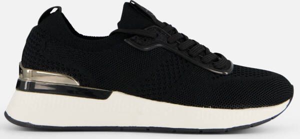 Tamaris Gold Comb Sneakers zwart Textiel Dames