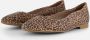 Tamaris Leopard Ballerina's bruin Leer Dames - Thumbnail 2
