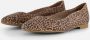 Tamaris Leopard Ballerina's bruin Leer Dames - Thumbnail 12