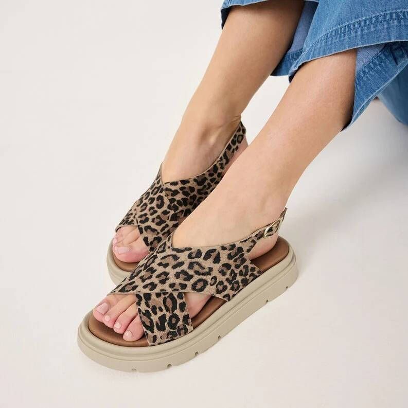 Tamaris Sandalen met bandjes voor dames in effen kleur
