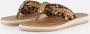 Tamaris Leopard Slippers bruin Textiel Dames - Thumbnail 2