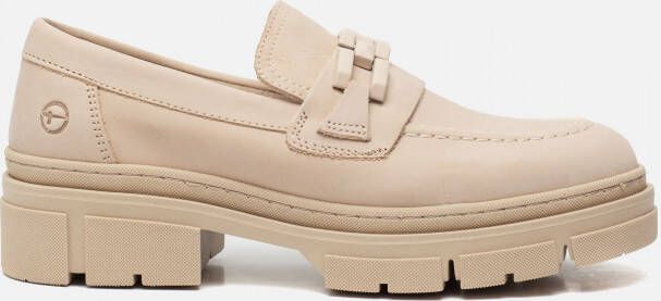 tamaris Loafers beige Leer 132104