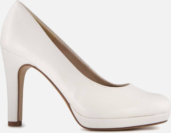 Tamaris Witte Elegante Gesloten Pumps White Dames