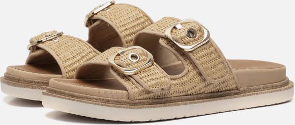Tamaris Raffia Slippers beige Textiel Dames
