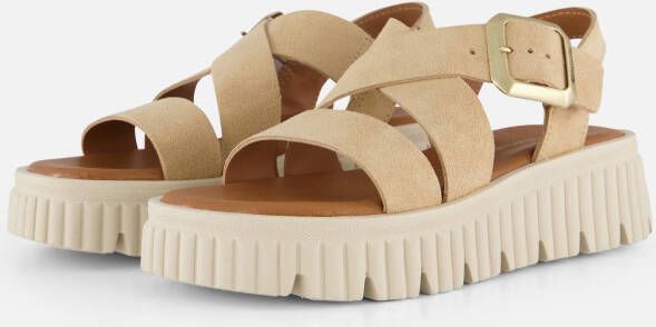 tamaris Sandalen beige Leer