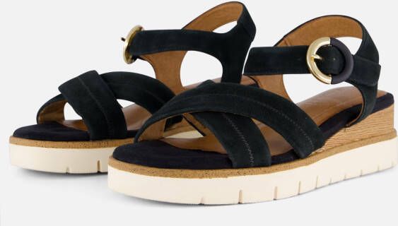 tamaris Sandalen blauw Leer