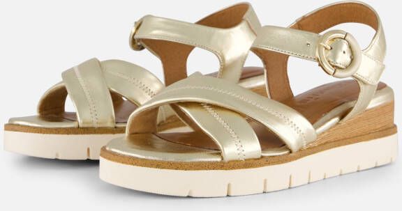 tamaris Sandalen goud Leer