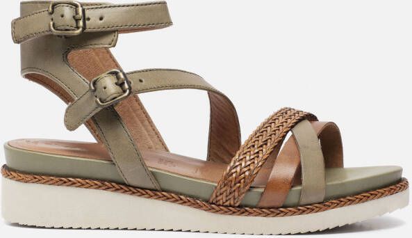 Tamaris Sandalen groen 221110 - Schoenen.nl
