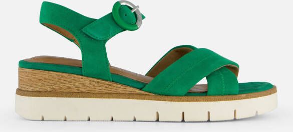 tamaris Sandalen groen Suede