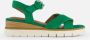 Tamaris Sandaaltjes zomerschoen sandaal wig-hak met 2 cm plateau - Thumbnail 2