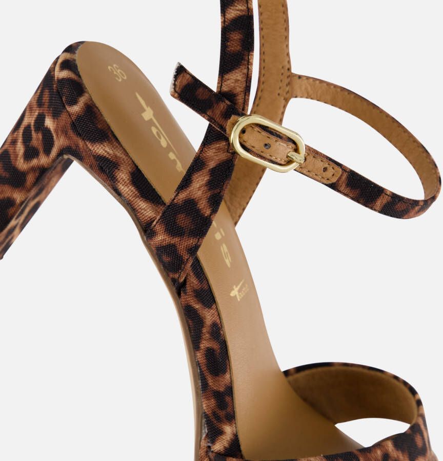 tamaris Sandalen met hak bruin Synthetisch
