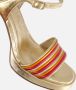 Tamaris Metallic Gouden Sandalette Vegan Zomer Look Multicolor Dames - Thumbnail 2