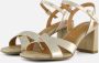 Tamaris Elegante Metallic Vegan Sandalette Yellow Dames - Thumbnail 1