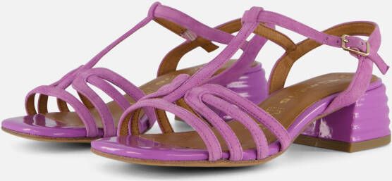 Tamaris Elegante paarse sandalette met trendy hak Purple Dames