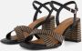 Tamaris Sandalen met hak zwart Textiel Dames - Thumbnail 2