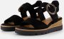 Tamaris Trendy Comfortabele Suède Sandaal Black Dames - Thumbnail 2