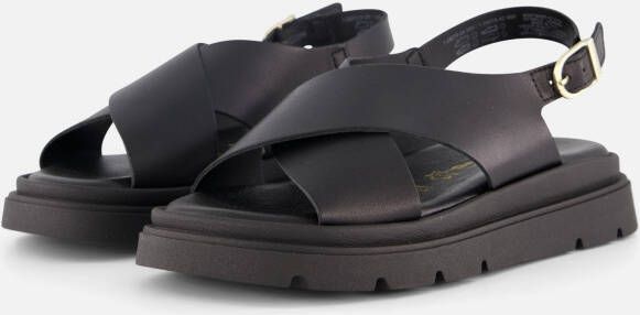 tamaris Sandalen zwart Leer
