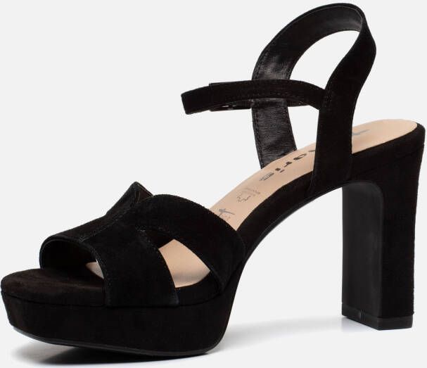 tamaris Sandalen zwart Leer