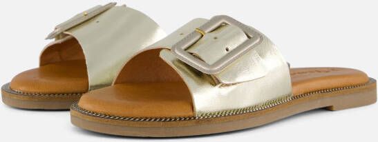 tamaris Slippers goud Leer