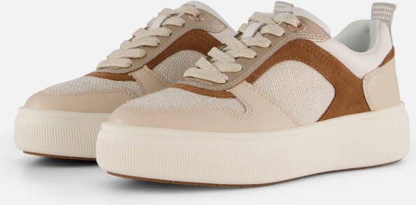 Tamaris Plateausneakers vrijetijdsschoen lage schoen veterschoen met contrastafwerkingen