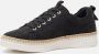 Tamaris Blauwe Suède Veterschoen Black Dames - Thumbnail 2