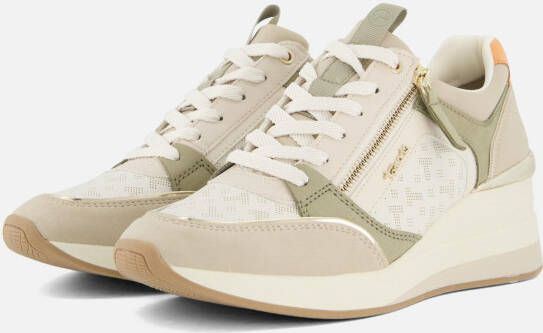 tamaris Sneakers groen Imitatieleer