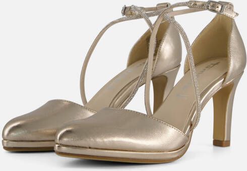 Tamaris Pumps in metallic met strass-steentjes