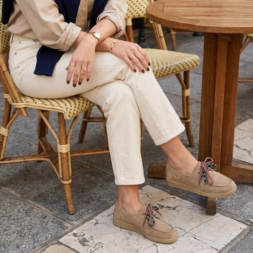 Tamaris Bootschoen Instapper beige Suède - Foto 2