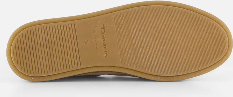 Tamaris dames leren mocassin 1-23615-46-375 instapschoen dames beige - Foto 5