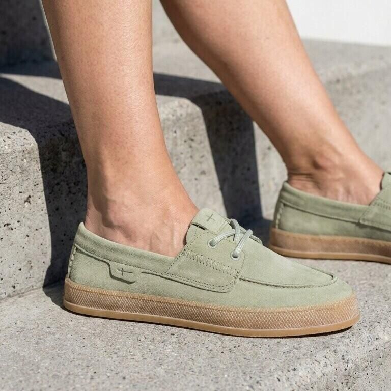 Tamaris dames leren mocassin 1-23615-46-771 instapschoen dames groen - Foto 5