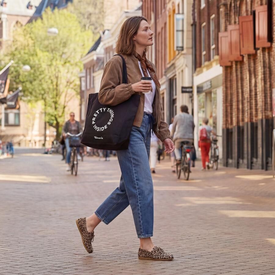 Tamaris Bootschoenen van leer model 'SAILING SHOE'