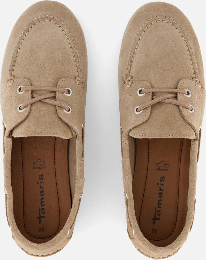 Tamaris dames leren mocassin 1-23602-44-341 instapschoen voor dames Beige - Foto 2