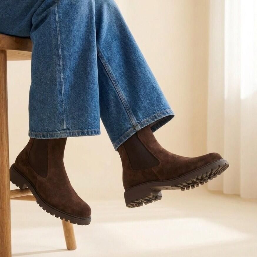 Tamaris Chelsea-boots blokhak instaplaarzen korte laarzen stretchinzetten aan beide zijden - Foto 11
