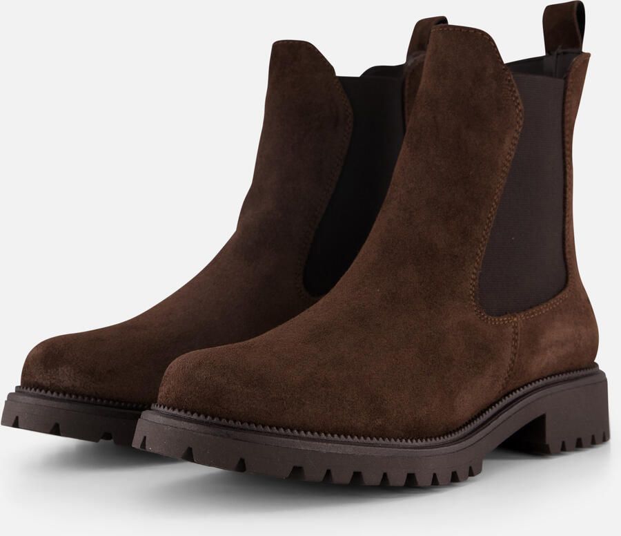 Tamaris dames Chelsea boot leren laarzen enkellaarzen dames M2542741 donkerbruin - Foto 2