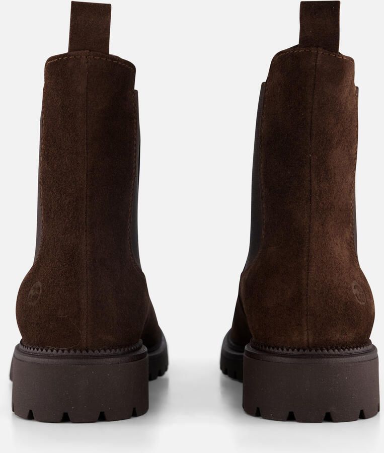 Tamaris dames Chelsea boot leren laarzen enkellaarzen dames M2542741 donkerbruin - Foto 3