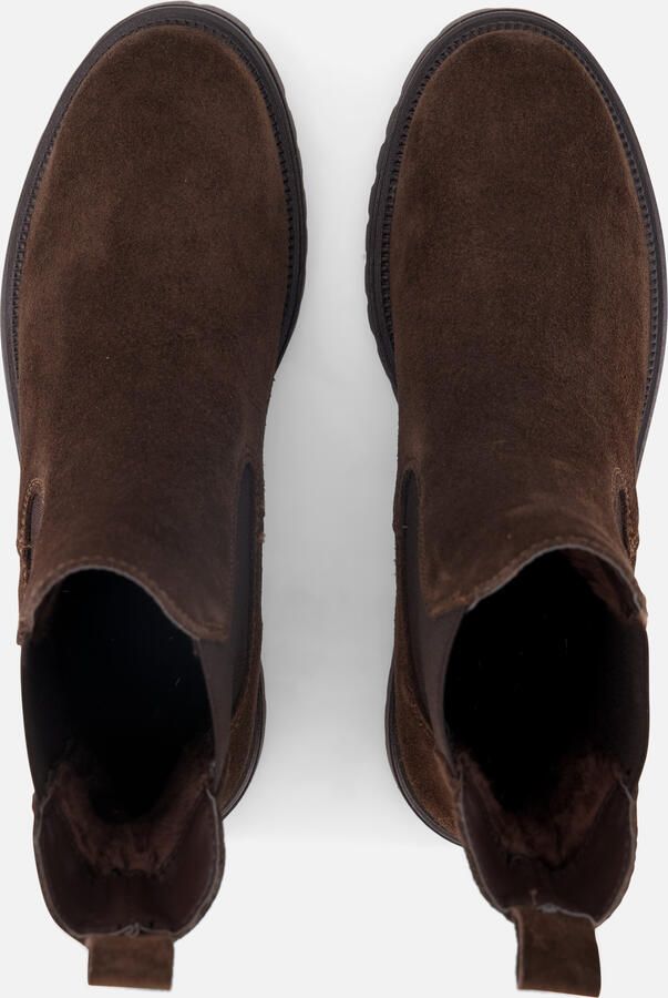 Tamaris dames Chelsea boot leren laarzen enkellaarzen dames M2542741 donkerbruin - Foto 4