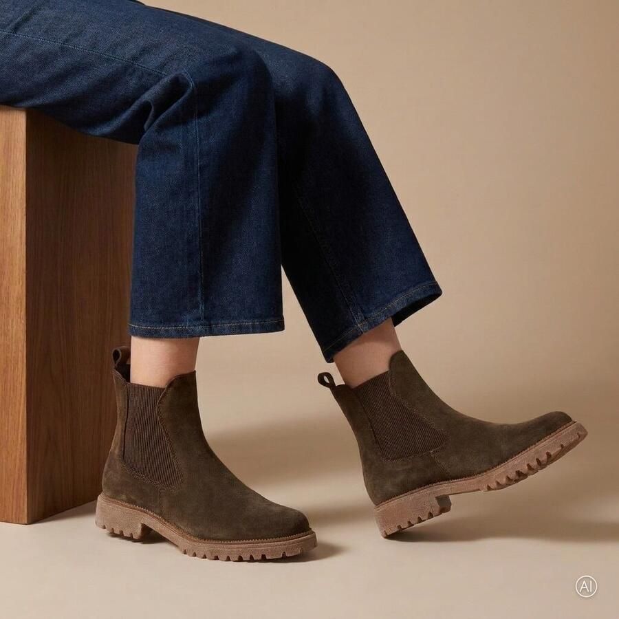 TAMARIS Chelseaboot groen 41