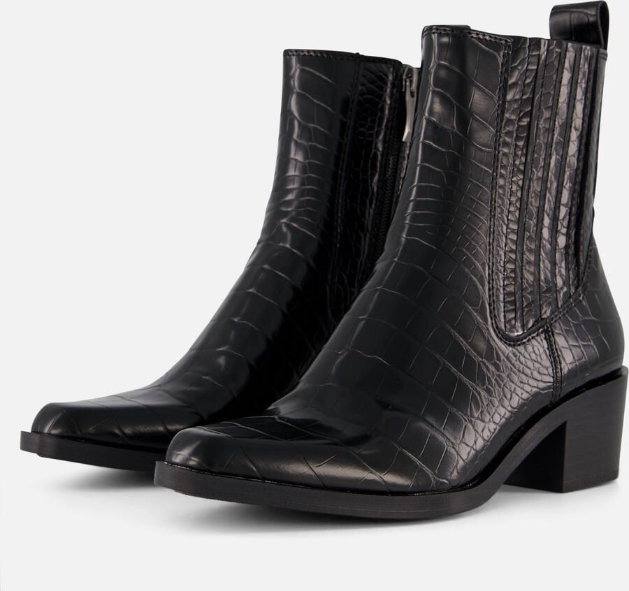 Tamaris Vegan dierenprint enkellaars Black Dames - Foto 2