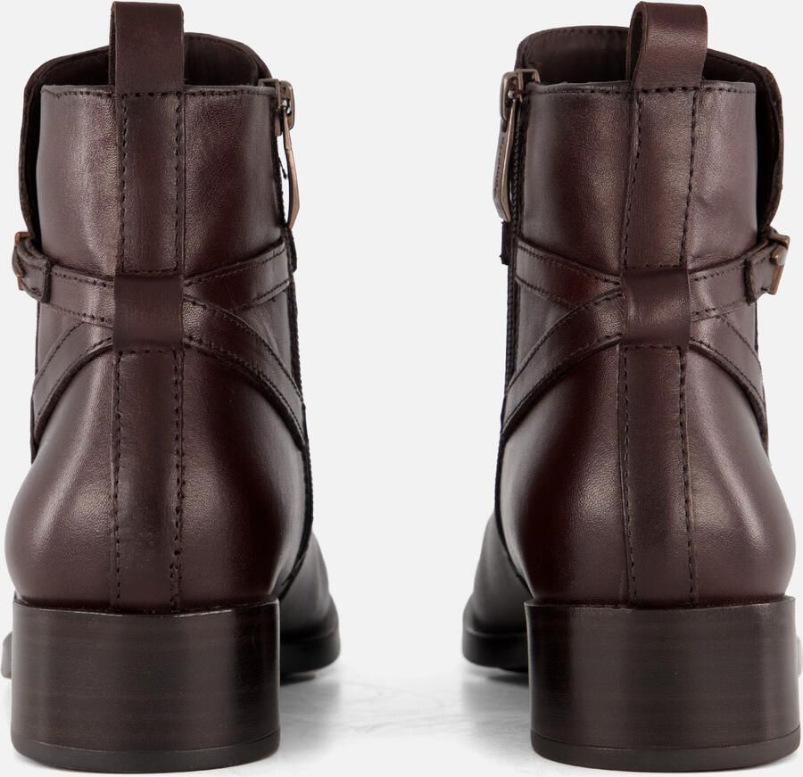 Tamaris Laarsjes blokhak business schoen ankleboots met t-logo decoratie - Foto 3