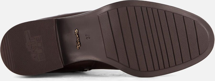 Tamaris Laarsjes blokhak business schoen ankleboots met t-logo decoratie - Foto 6