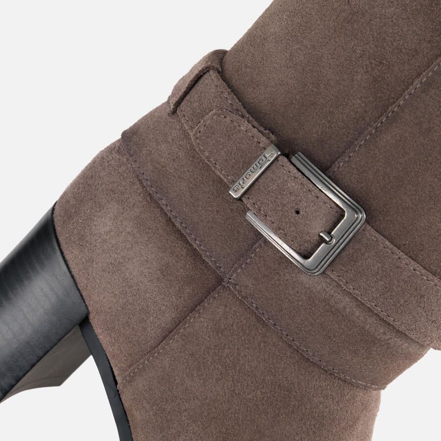 Tamaris Enkellaarsjes Hak Enkellaarsjes Hak Taupe - Foto 2