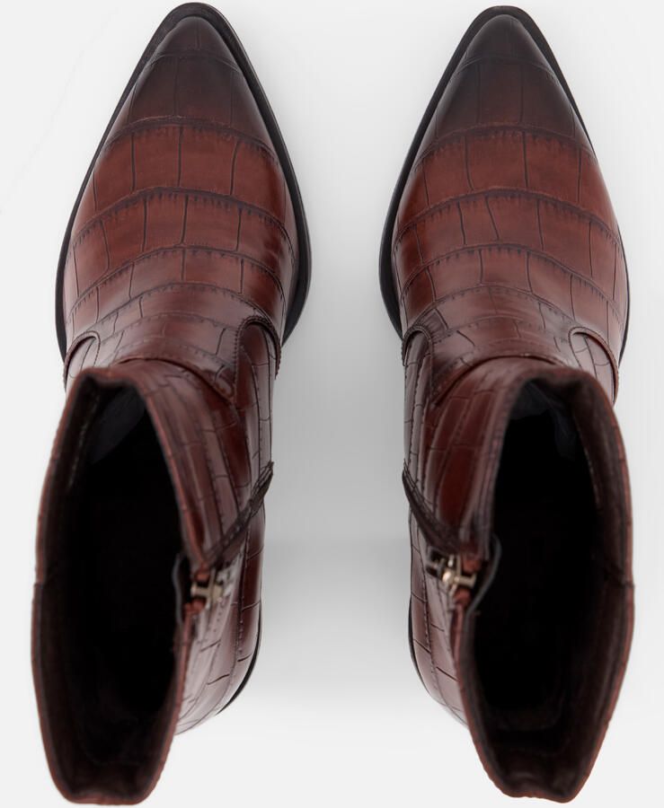 Tamaris Enkellaarzen croco bruin - Foto 5
