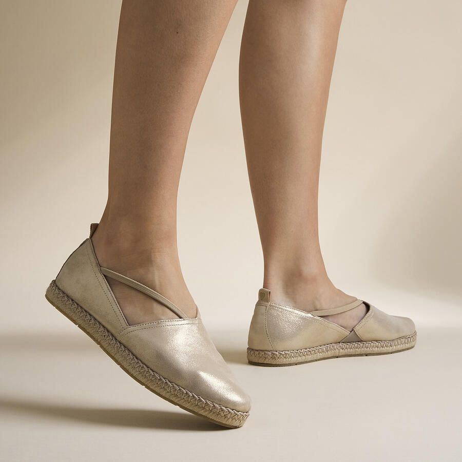 Tamaris Espadrilles plateau zomerschoen flats instapschoen met touch it-uitrusting