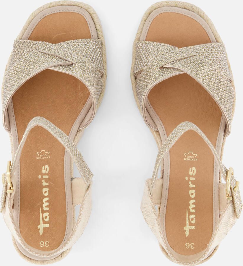 Tamaris Slippers plateau zomerschoen pantoffels in monochrome look - Foto 4