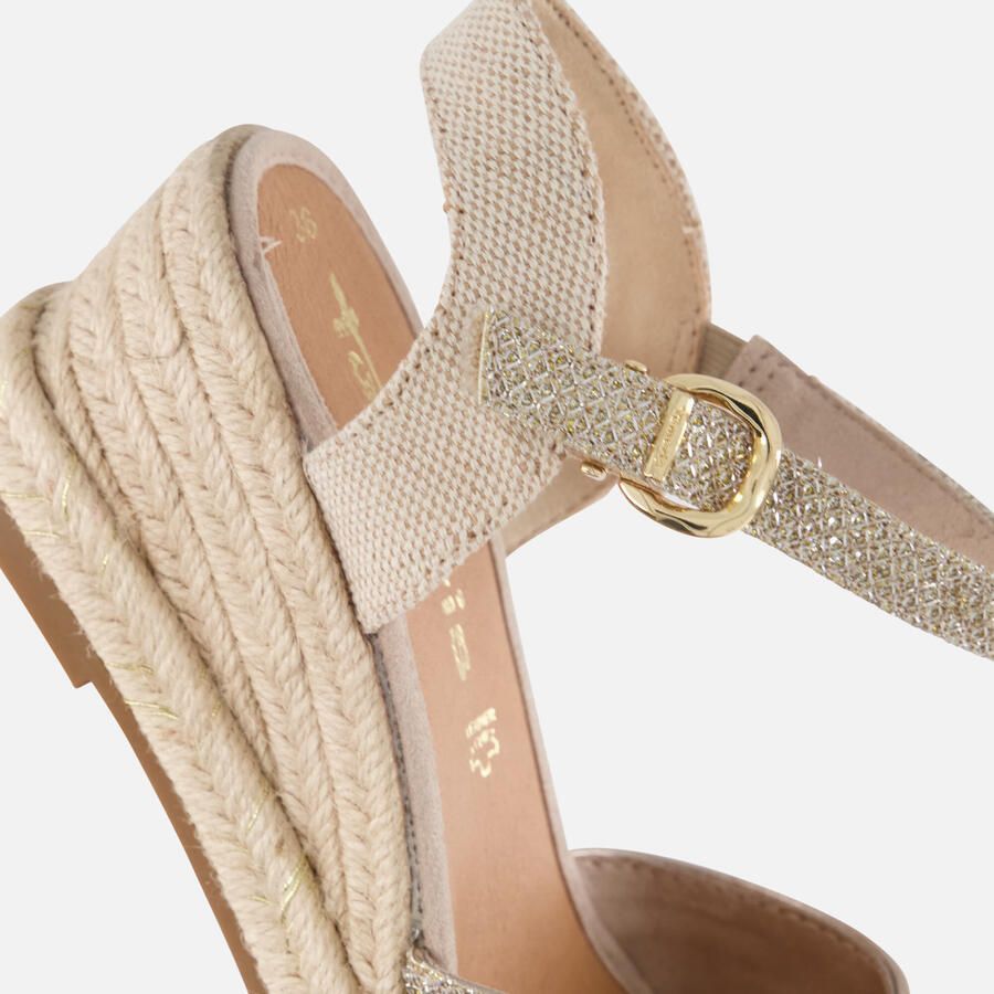 Tamaris Slippers plateau zomerschoen pantoffels in monochrome look - Foto 3