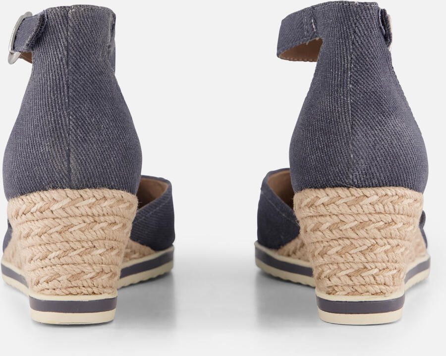 Tamaris Espadrilles Sleehak blauw Textiel Dames - Foto 3